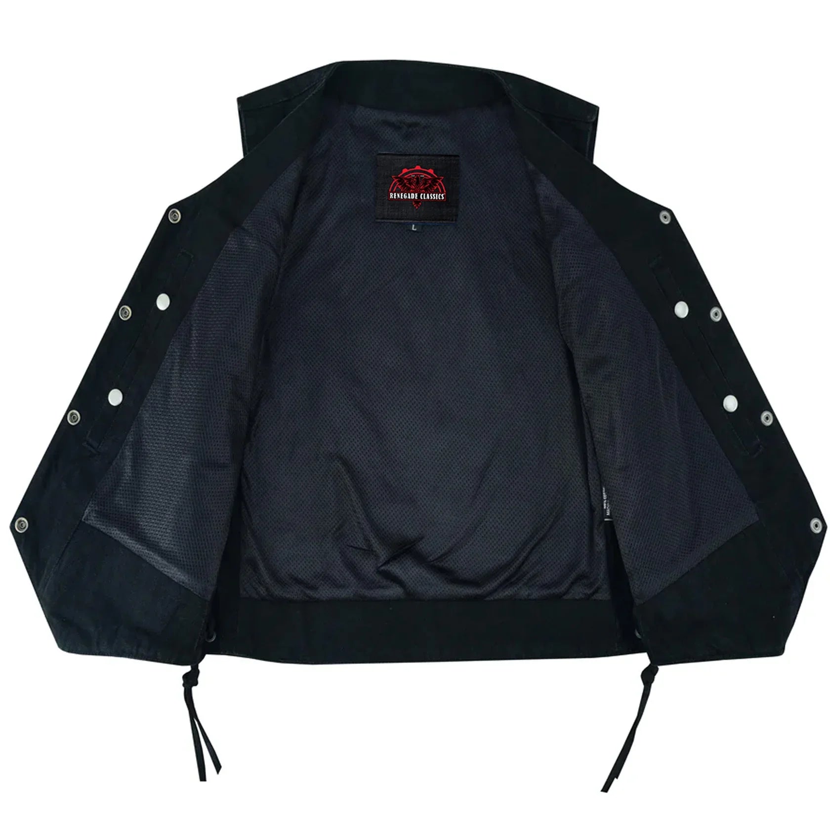 Women's 6 Pocket Denim Utility Vest - Black