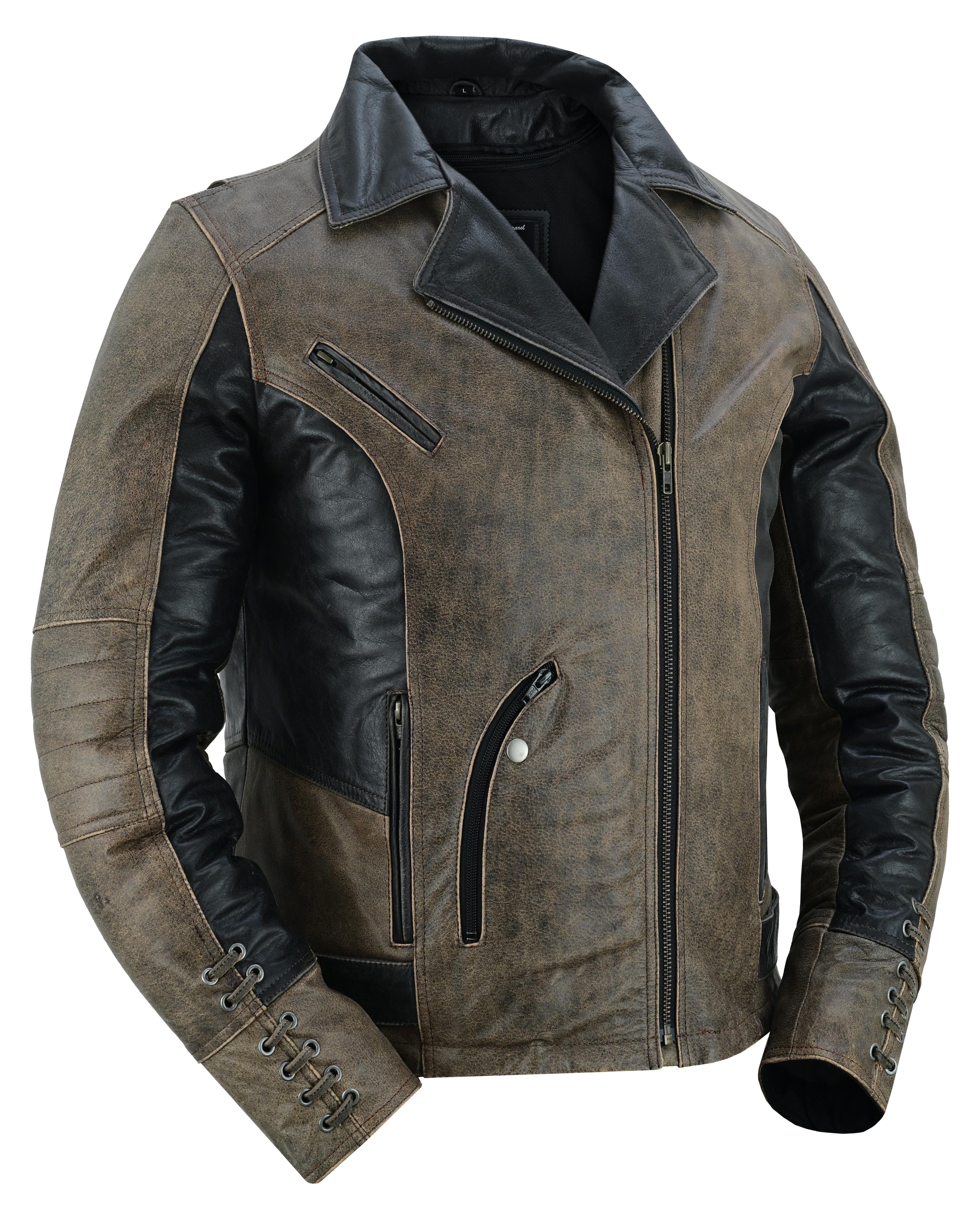 Fusion Flow Women's Leather Motorcycle Jacket