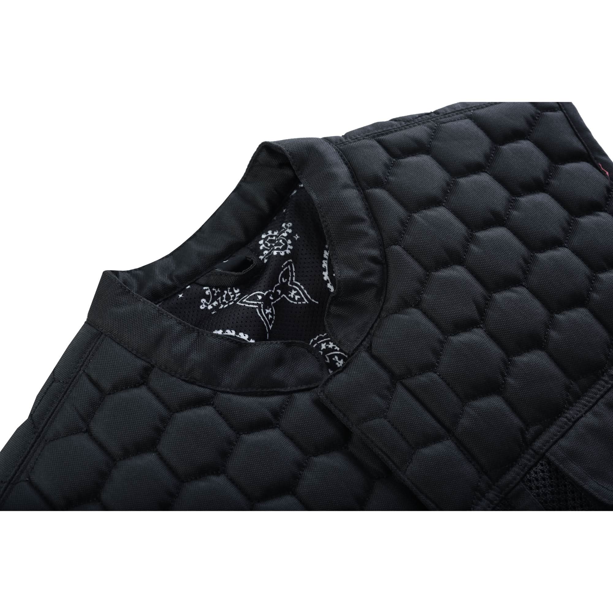 Mesh Heat Men's Black Mesh Textile Vest