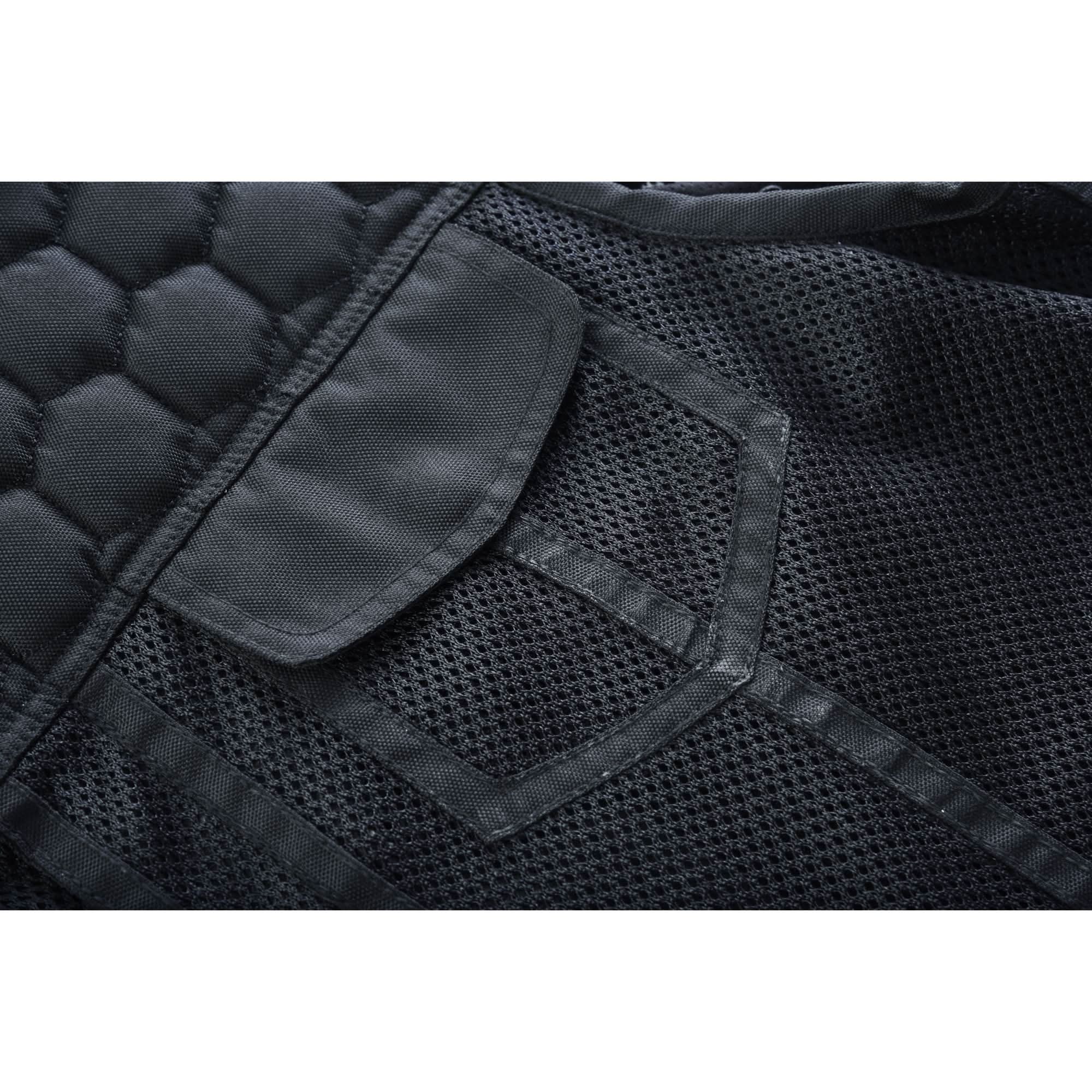 Mesh Heat Men's Black Mesh Textile Vest