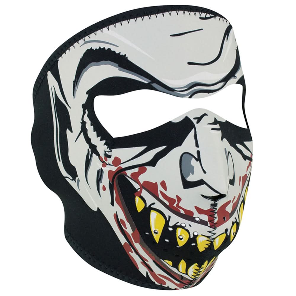 WNFM67G ZAN® Full Mask- Neoprene- Vampire, Glow in the Dark