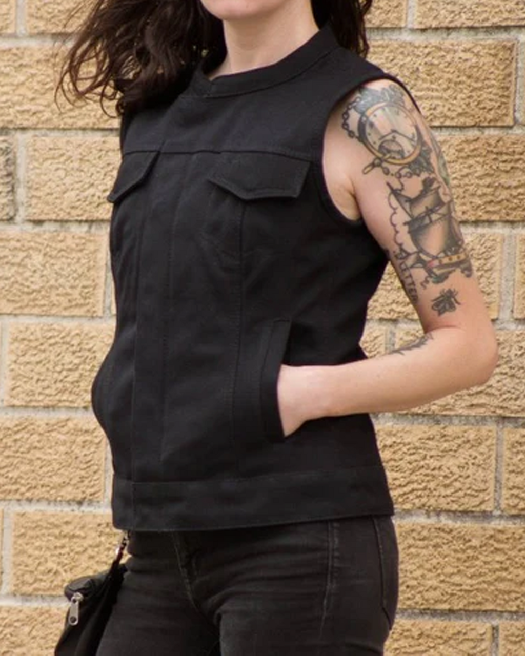 Ludlow Women's Motorcycle Canvas Vest