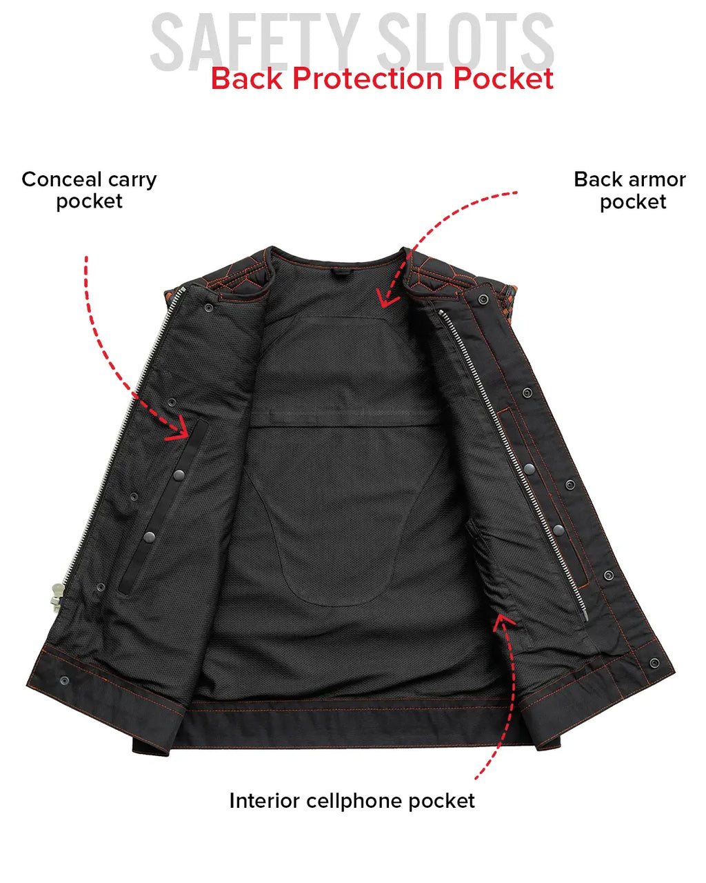 Hornet Moto Mesh Men's Club Style Vest