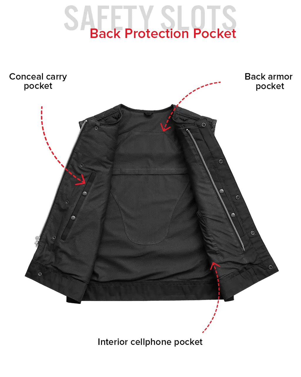 Lowside Hornet Moto Mesh Men's Club Style Vest