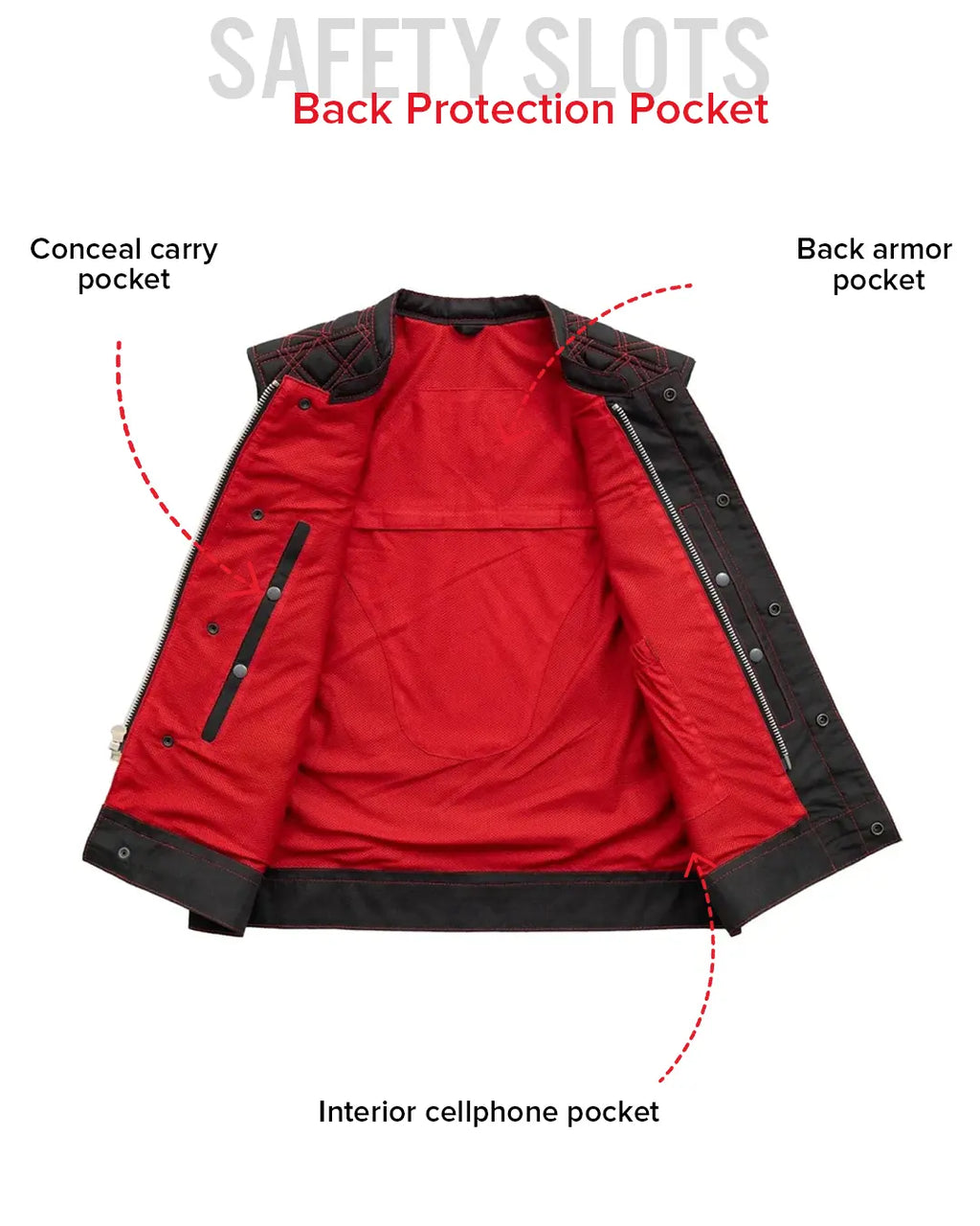 Lowside Hornet Moto Mesh Men's Club Style Vest