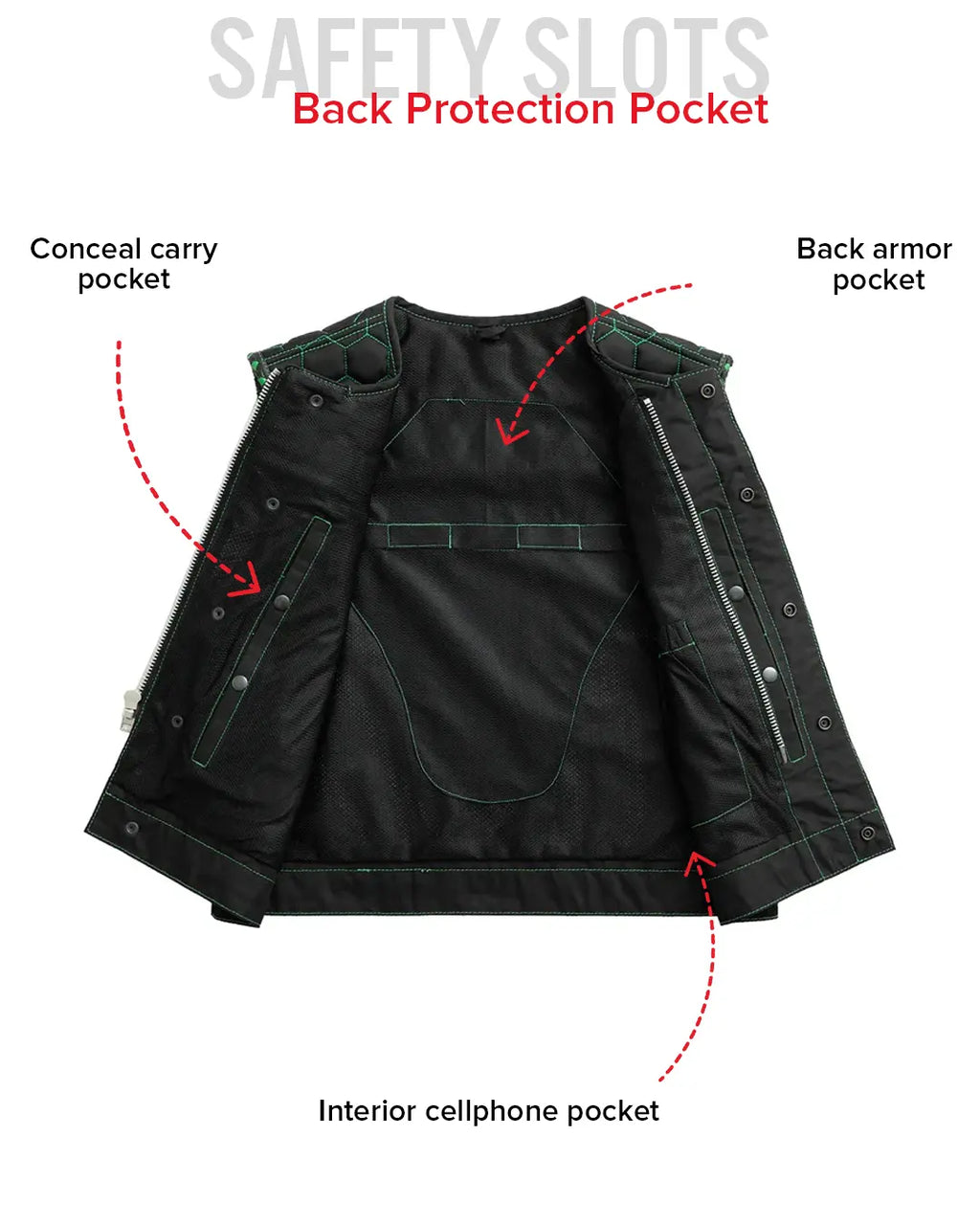 Lowside Hornet Moto Mesh Men's Club Style Vest