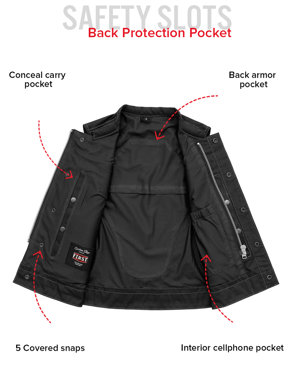 Jessica Moto Mesh Women's Motorcycle Vest