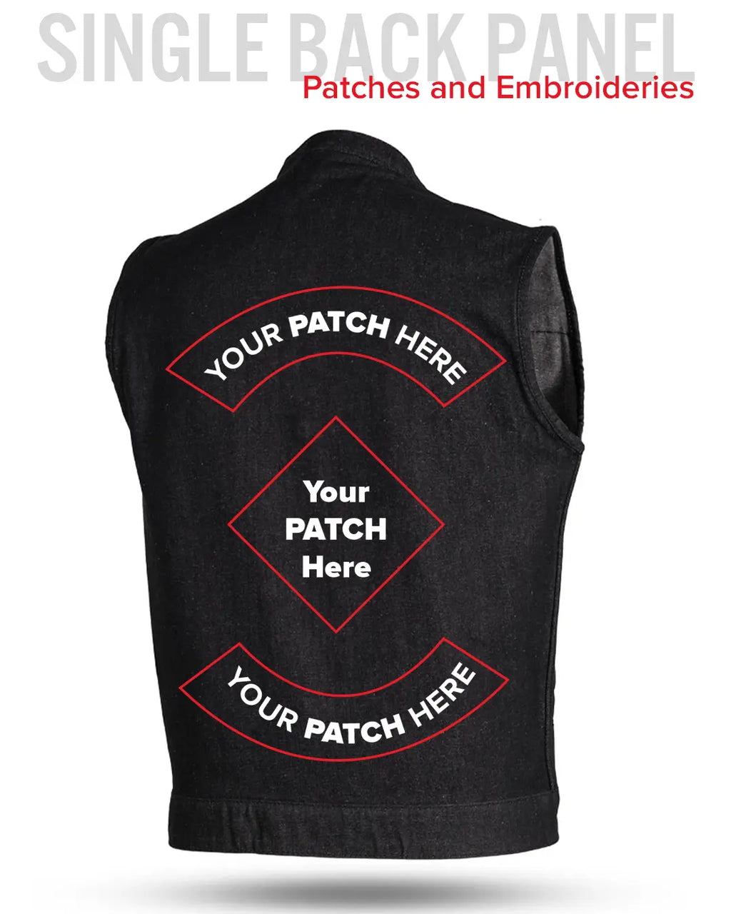 Kershaw Men's Motorcycle Denim Vest