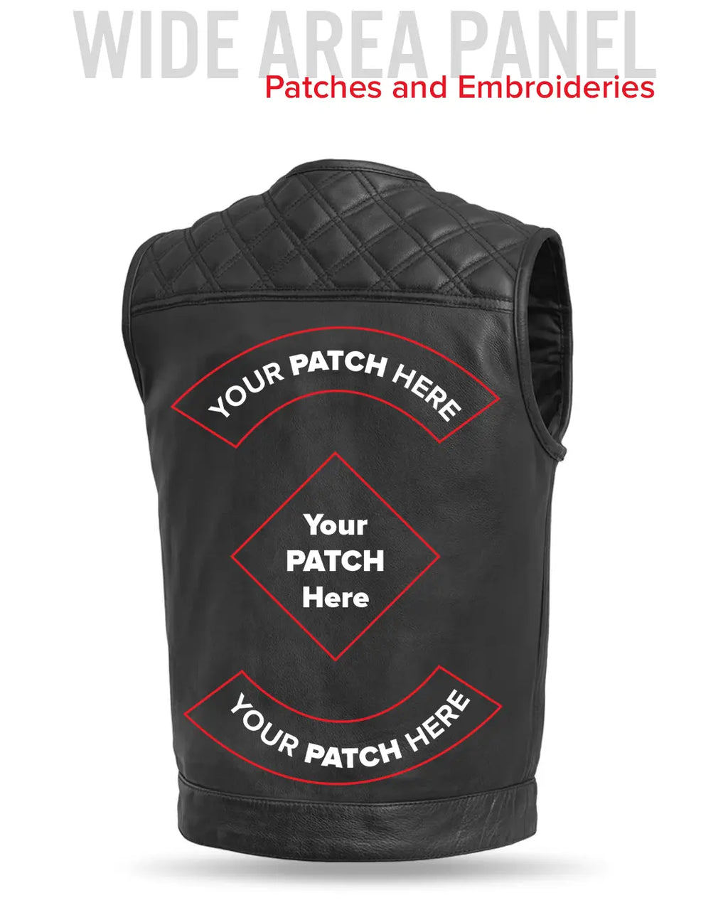 12 Gauge Men's Motorcycle Leather Vest
