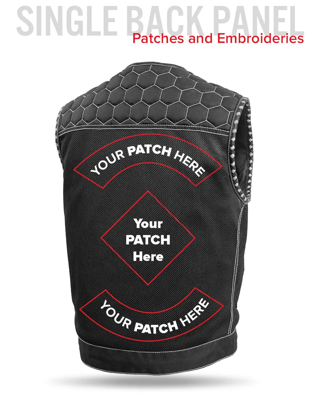 Hornet Moto Mesh Men's Club Style Vest