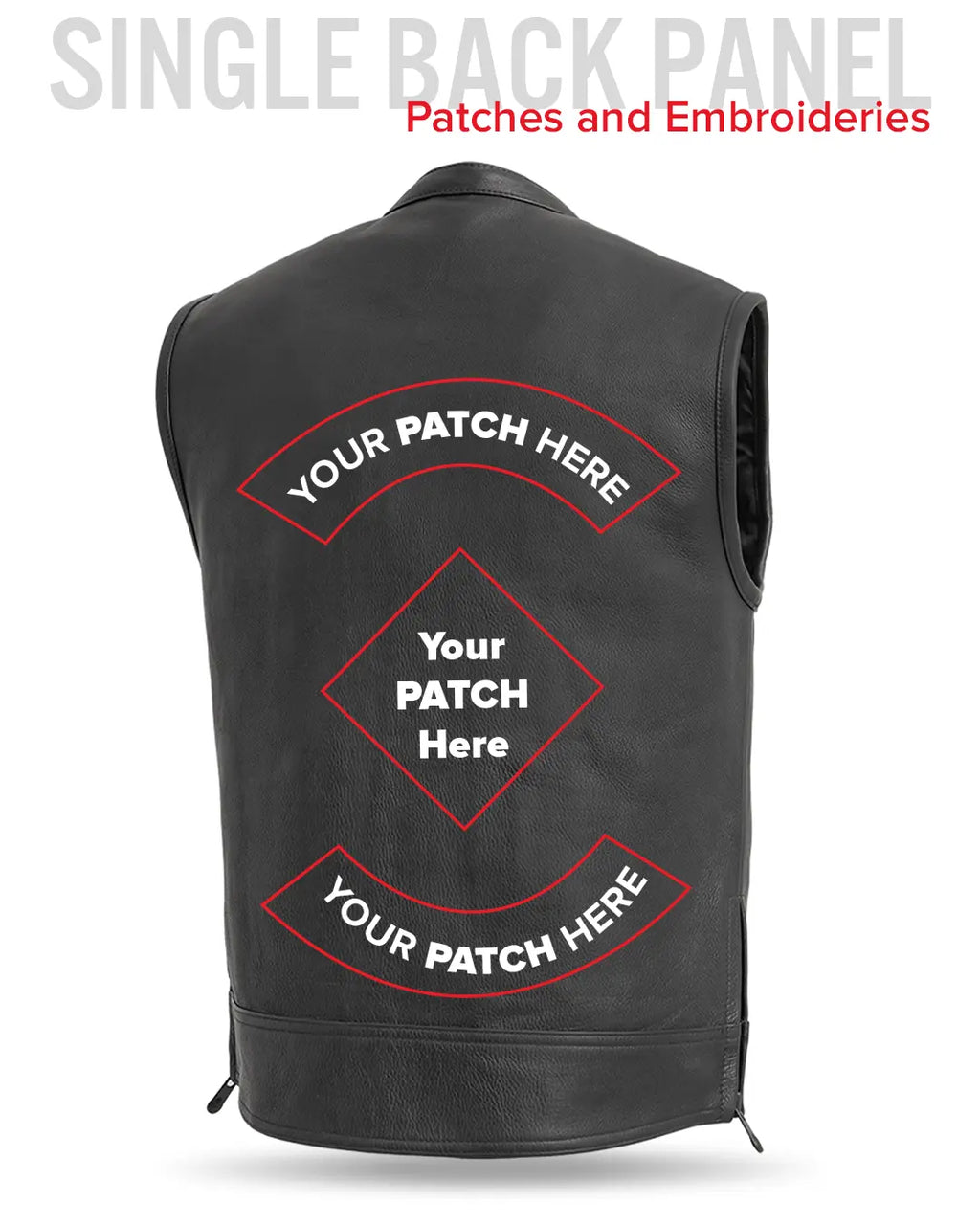 Rampage - Men's Motorcycle Leather Vest