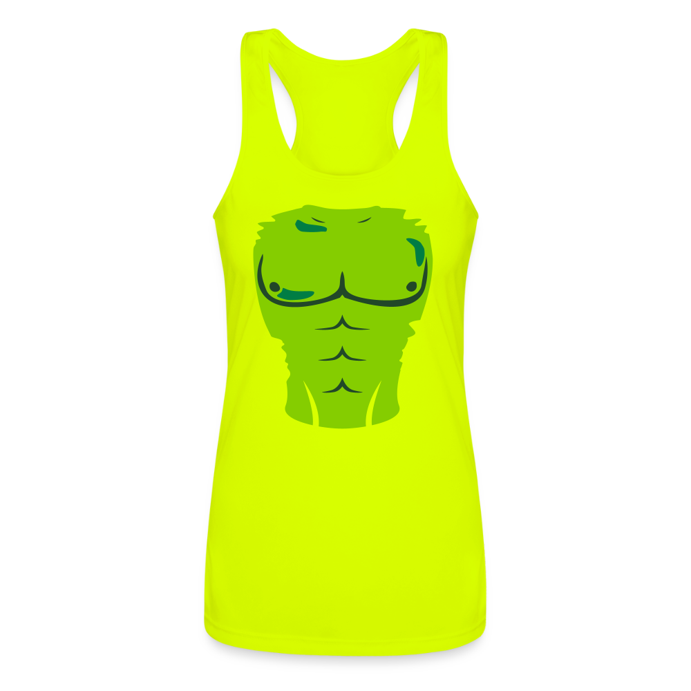 Women’s Performance Racerback Tank Top - neon yellow