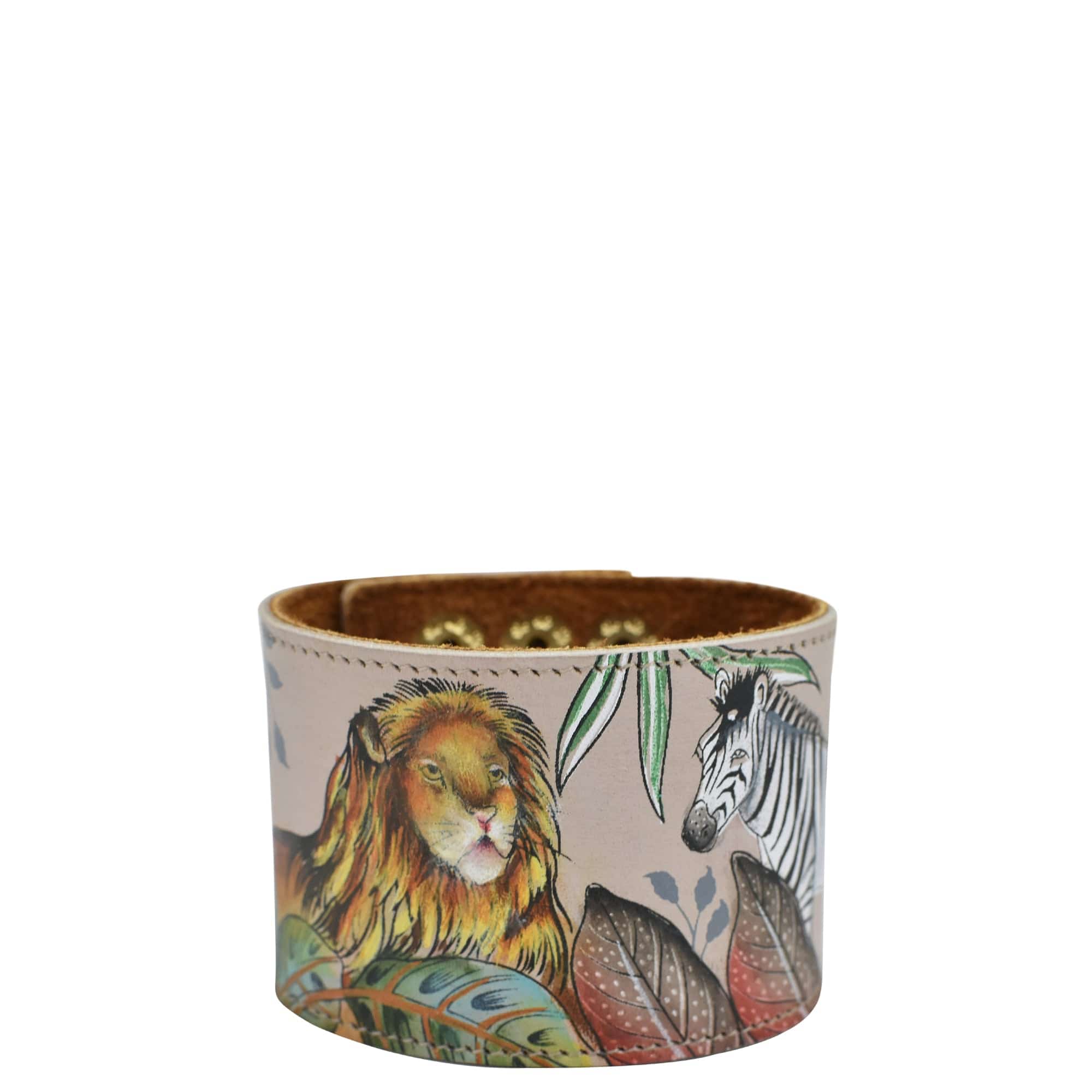 Painted Leather Cuff - 1176