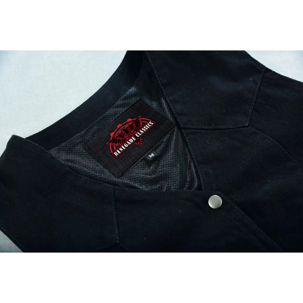 Women's Denim Classic Plain Sides Vest