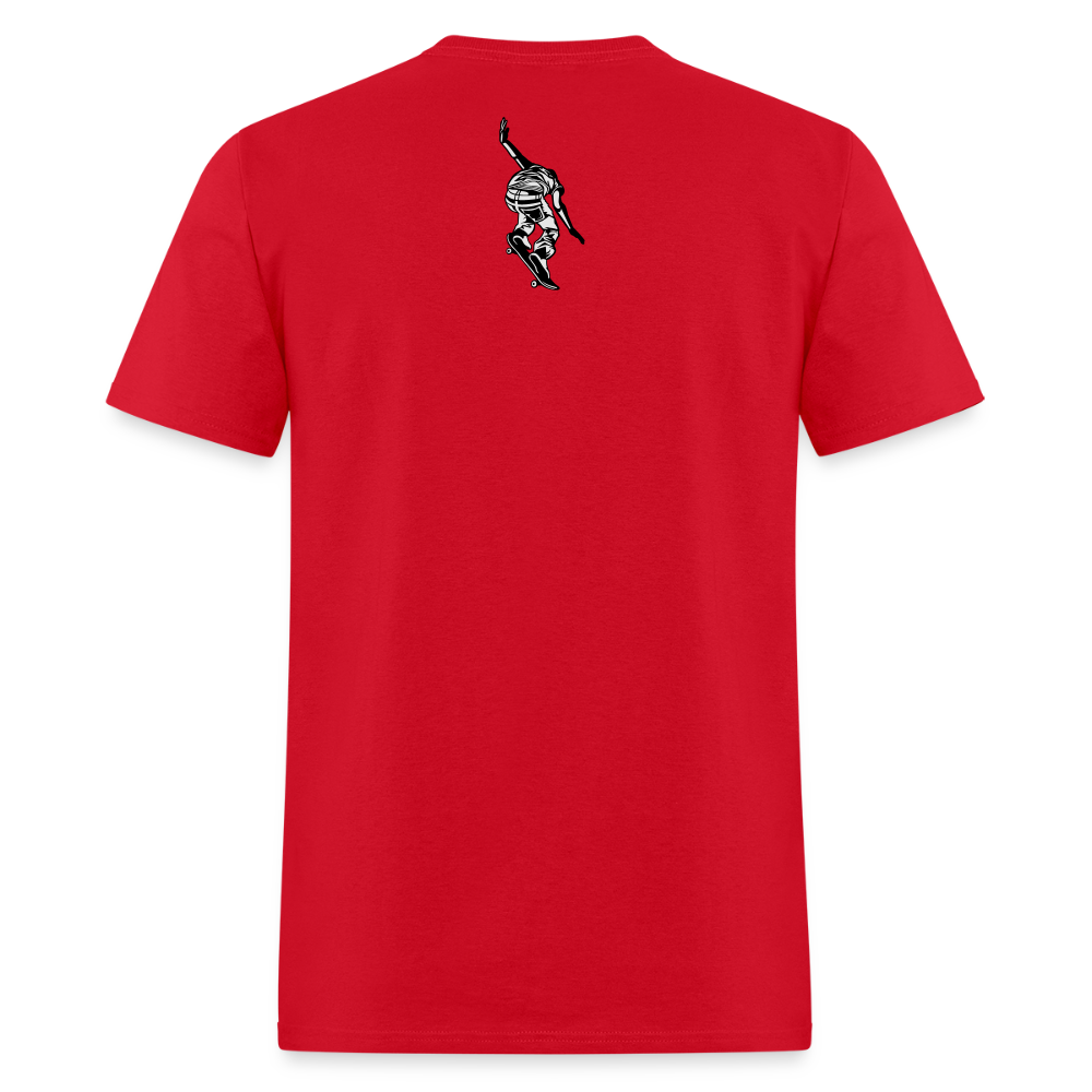 Unisex Classic T-Shirt Skate Eat Sleep Repeat - red