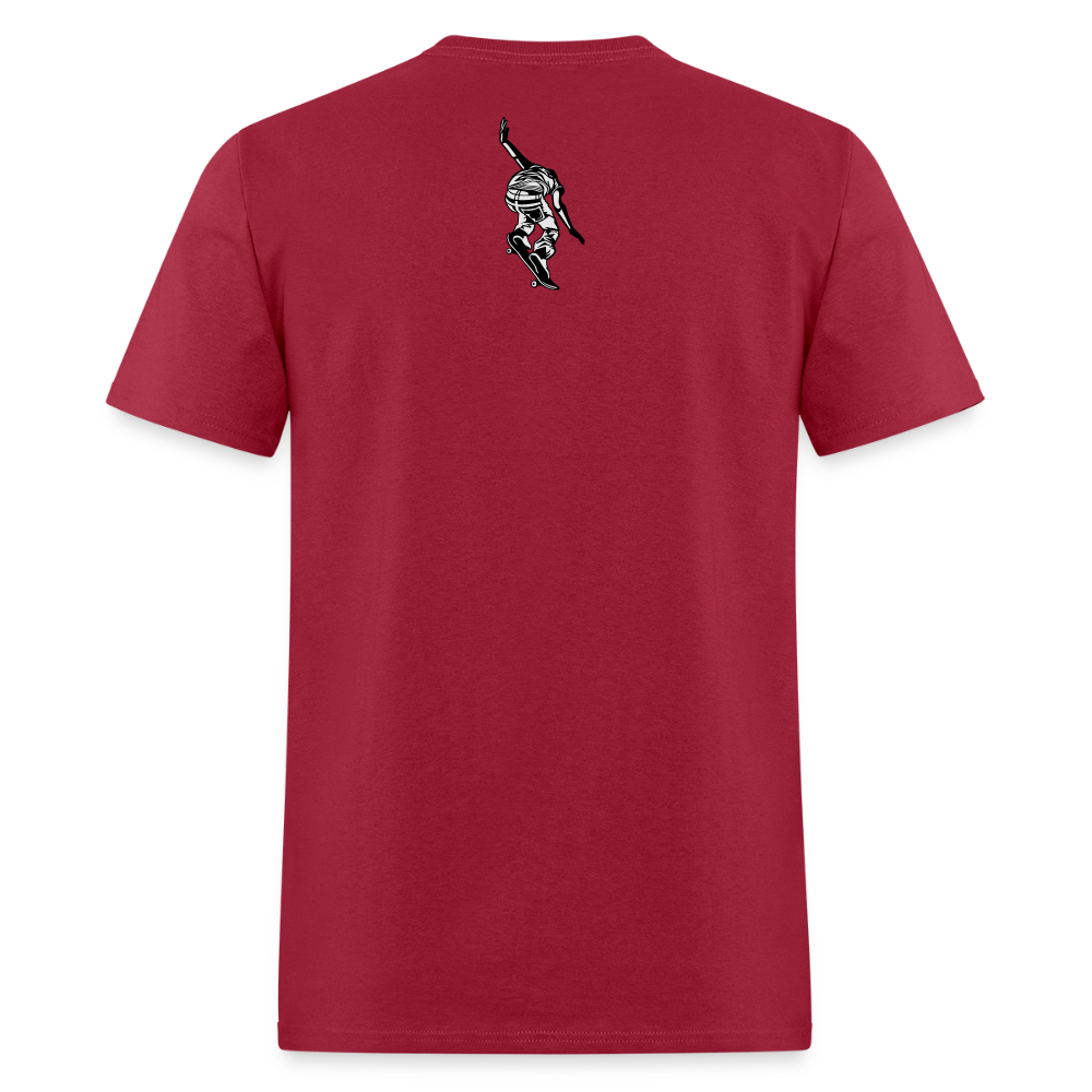 Unisex Classic T-Shirt Skate Eat Sleep Repeat - dark red
