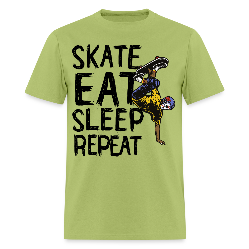 Unisex Classic T-Shirt Skate Eat Sleep Repeat - kiwi