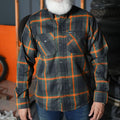 Sprucer Men’s Blue and Green Flannel Shirt