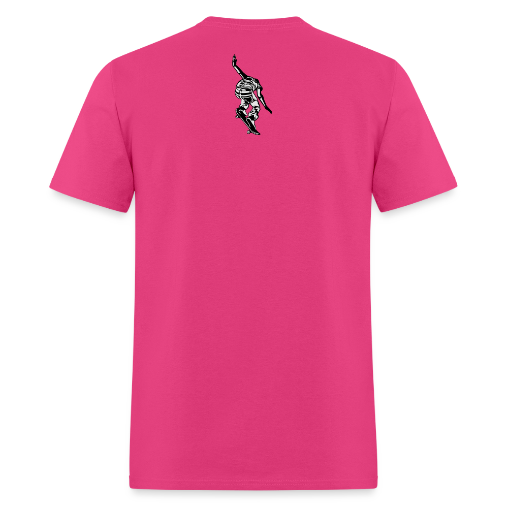 Unisex Classic T-Shirt Skate Eat Sleep Repeat - fuchsia
