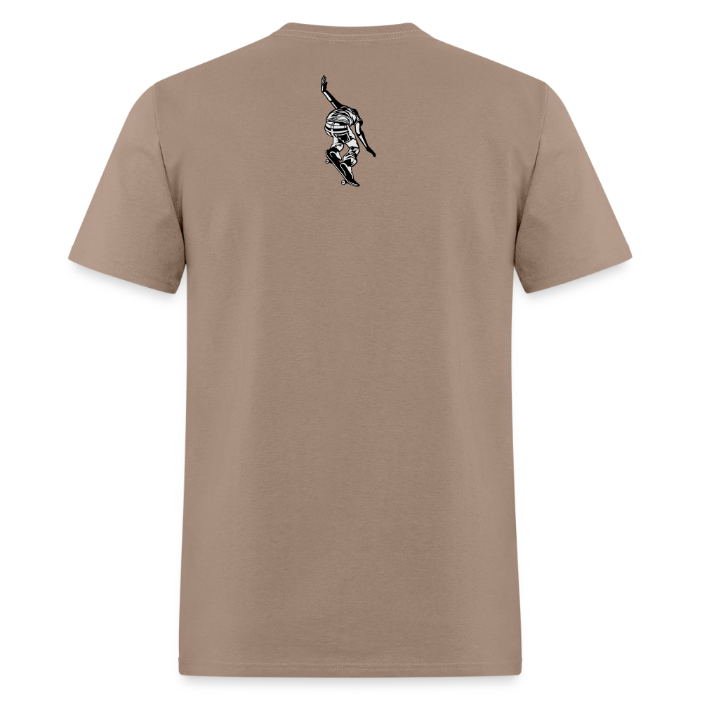Unisex Classic T-Shirt Skate Eat Sleep Repeat - brown savana