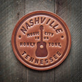 Nashville Leather Coaster