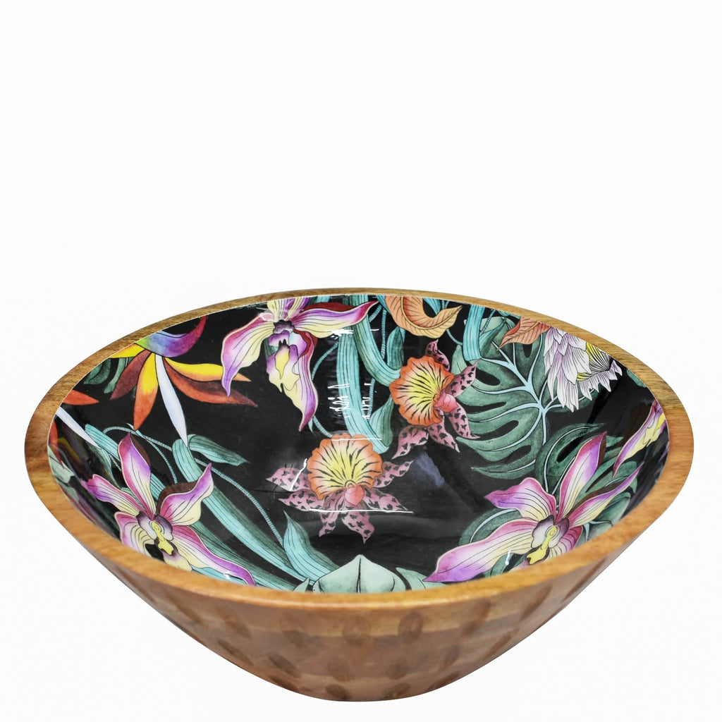 Wooden Printed Bowl - 25003