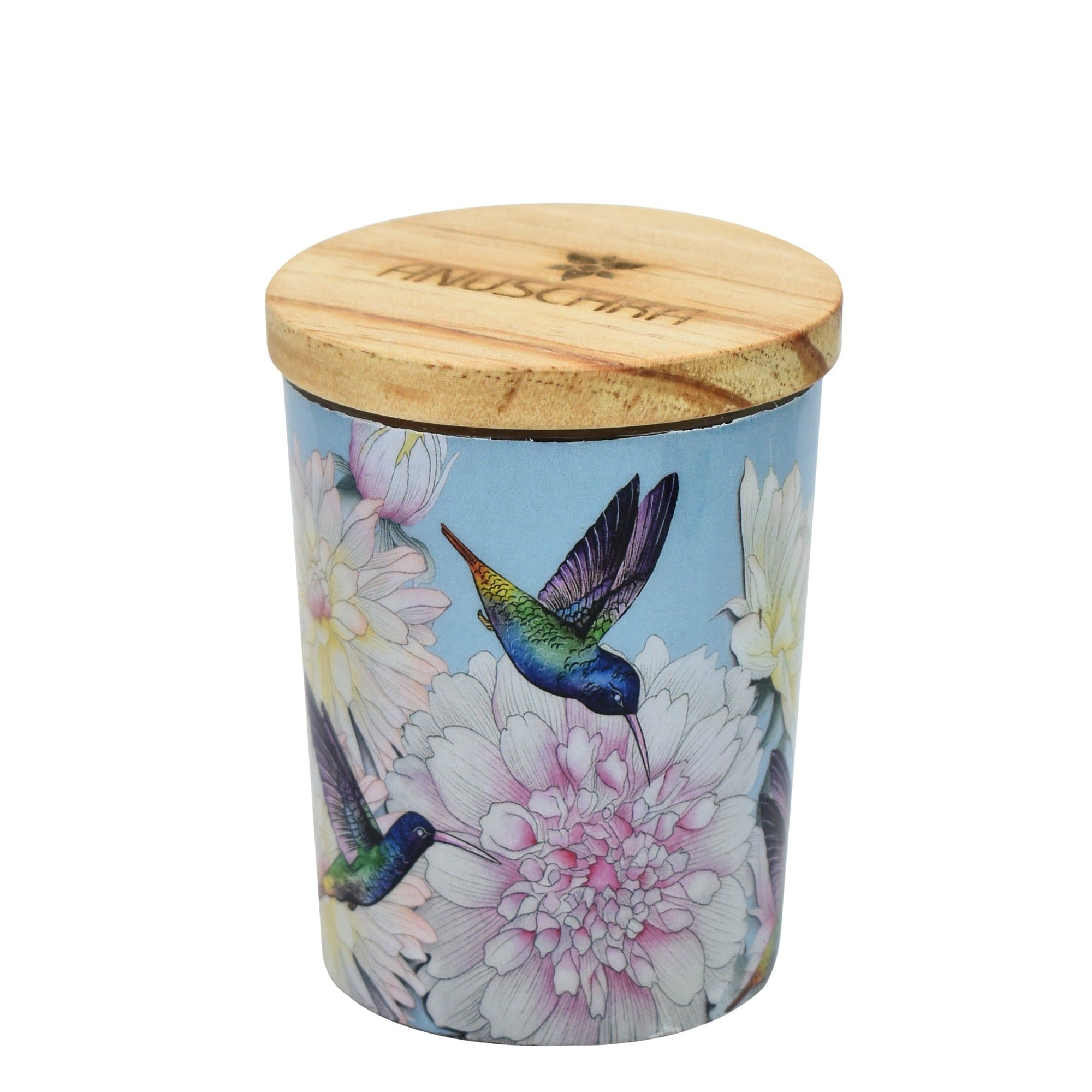 Lavender Fields Scented - Birds Printed Glass Candle Jar - 25005
