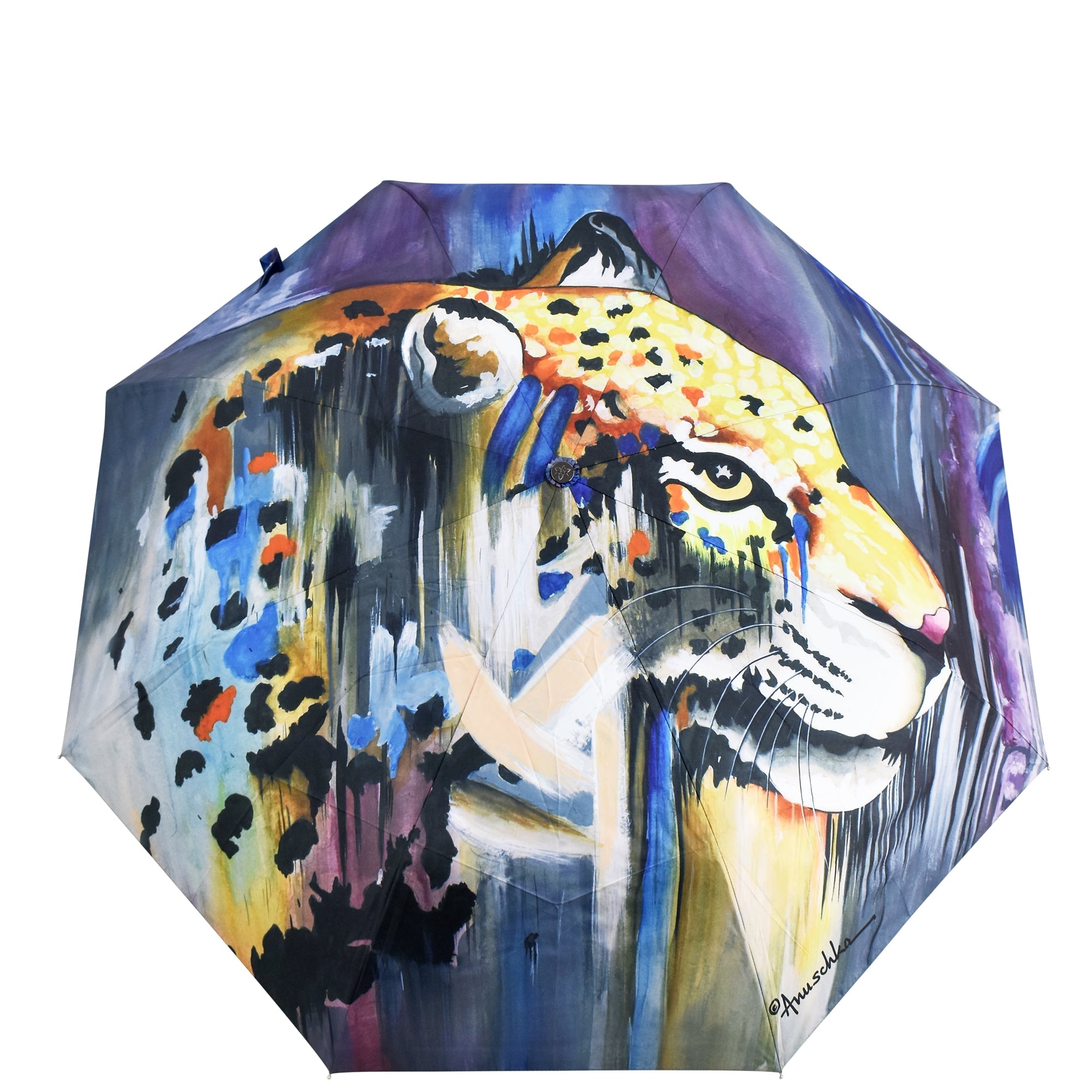 Auto Open/ Close Printed Umbrella - Leopard