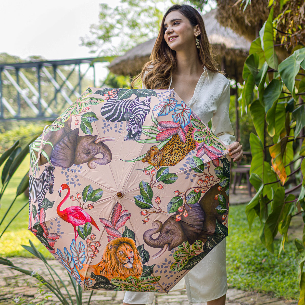 Auto Open/ Close Printed Umbrella - Animals