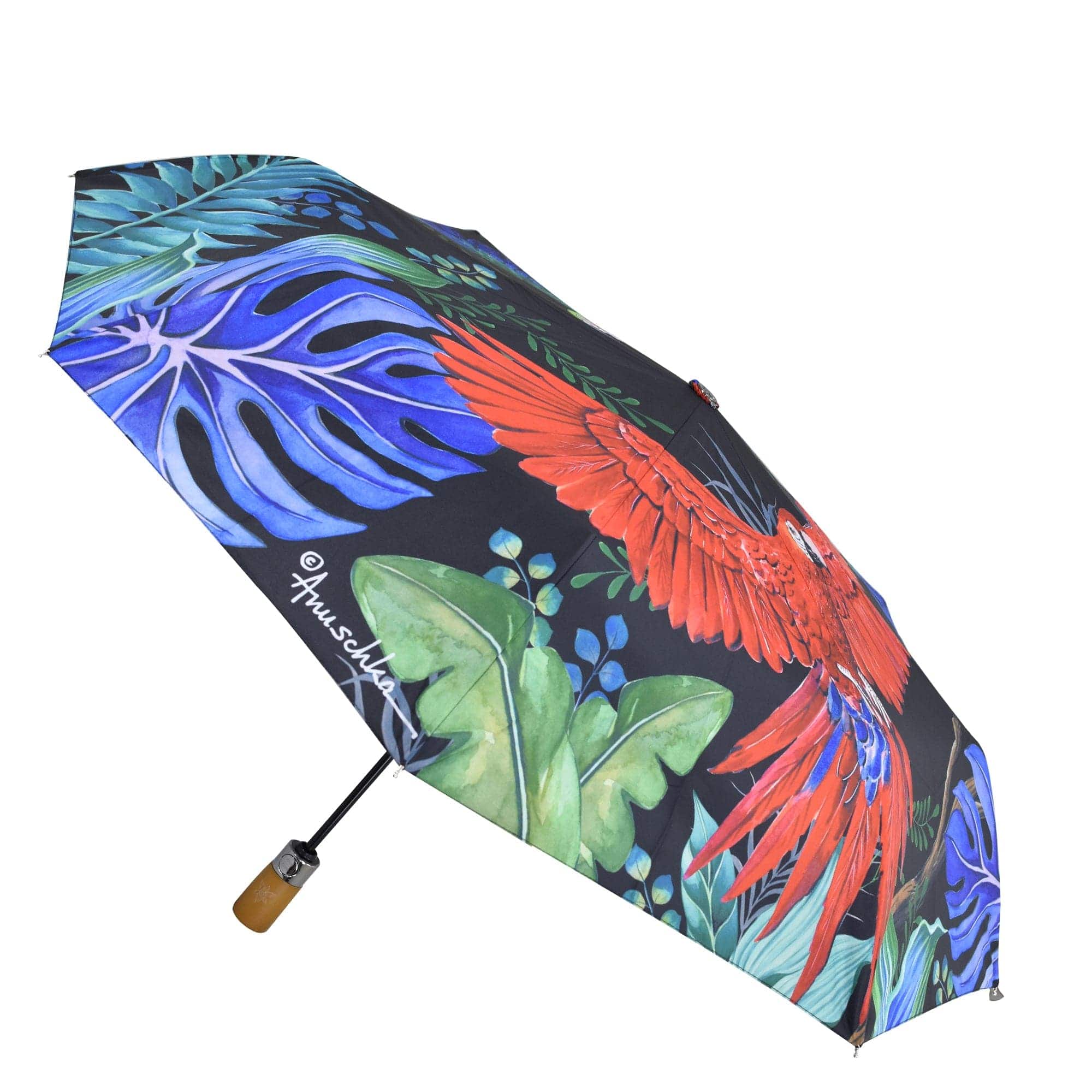 Auto Open/ Close Printed Umbrella - Birds