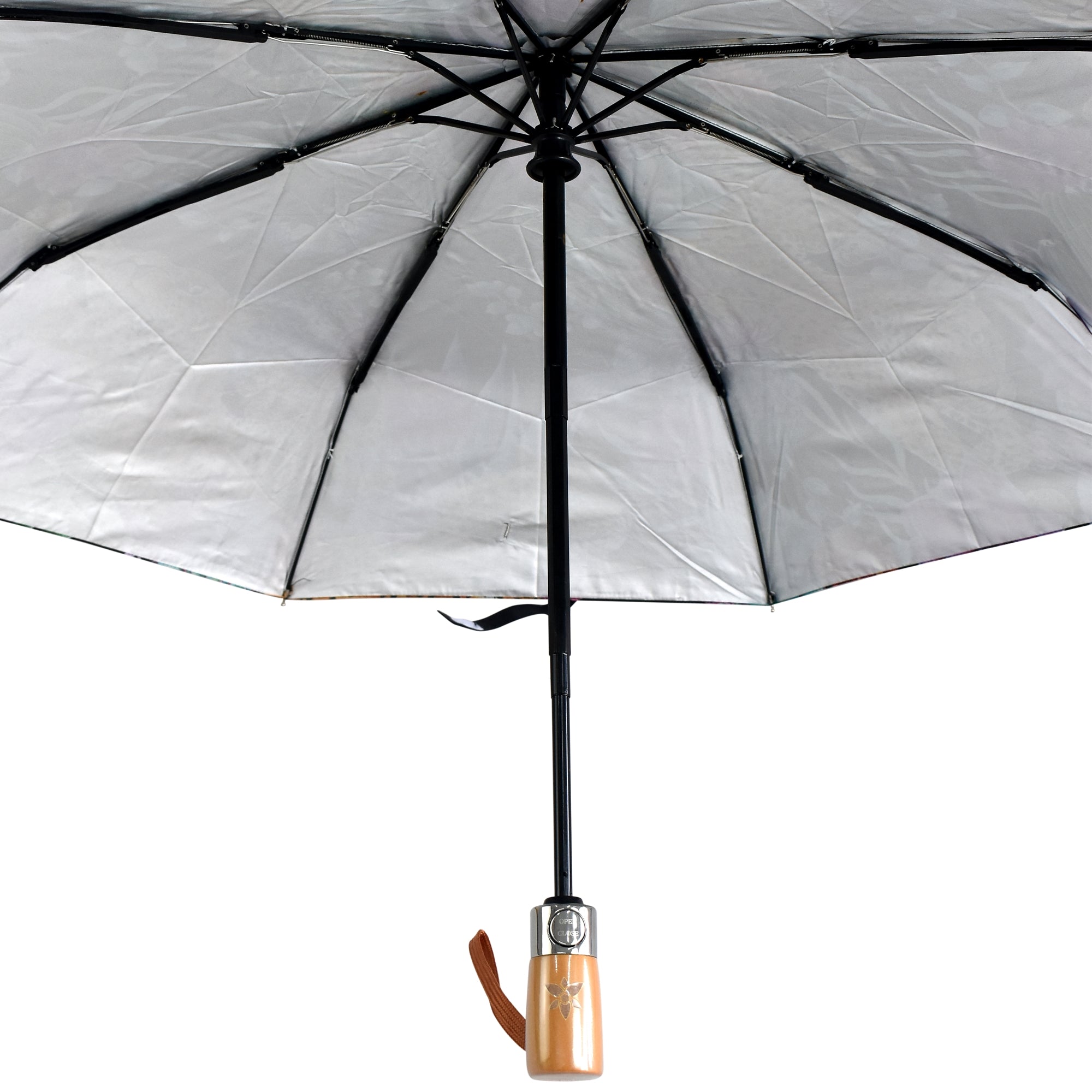 Auto Open/ Close Printed Umbrella - Leopard Floral