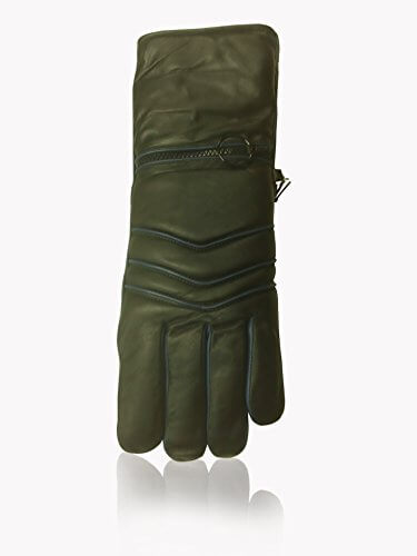 Reed Women's Premium Leather Snowmobile Insulation Motorcycle Gloves - Imported