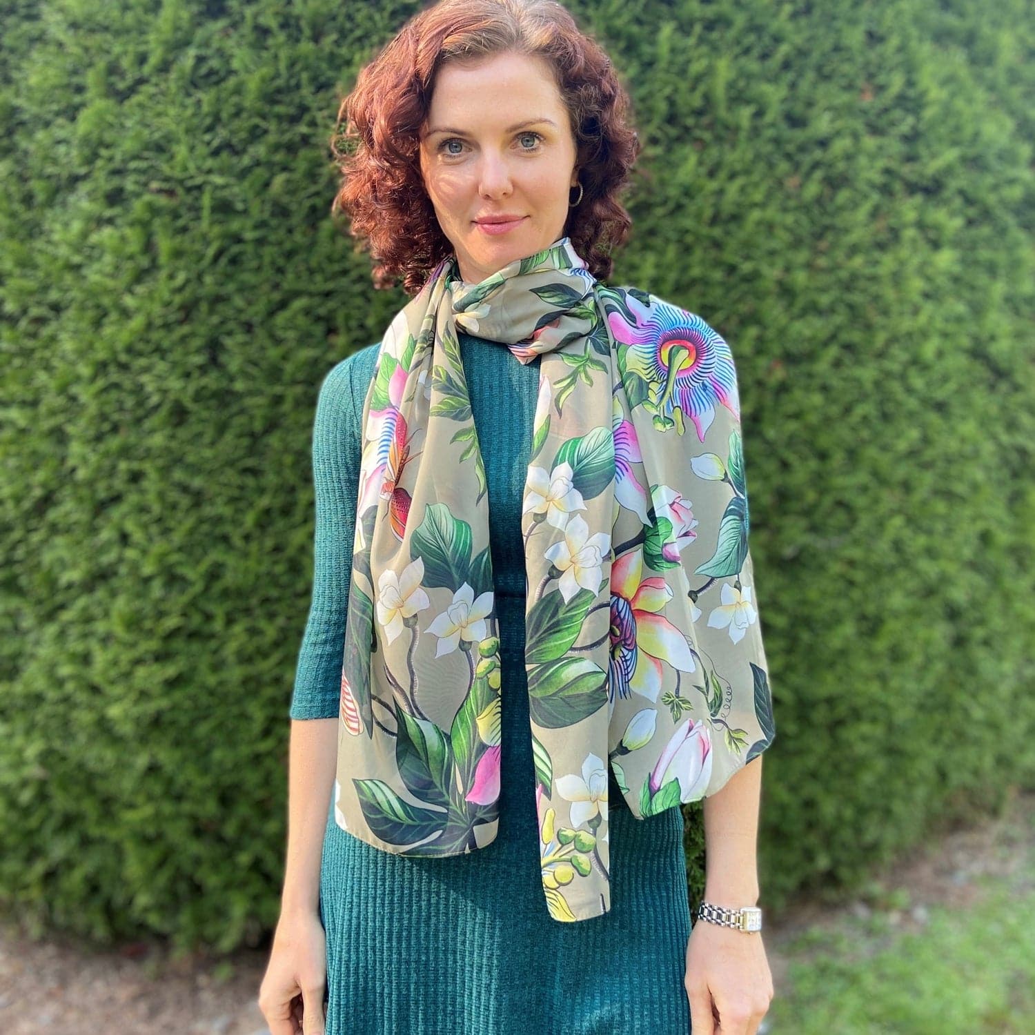 Printed Chiffon Scarf - 3300