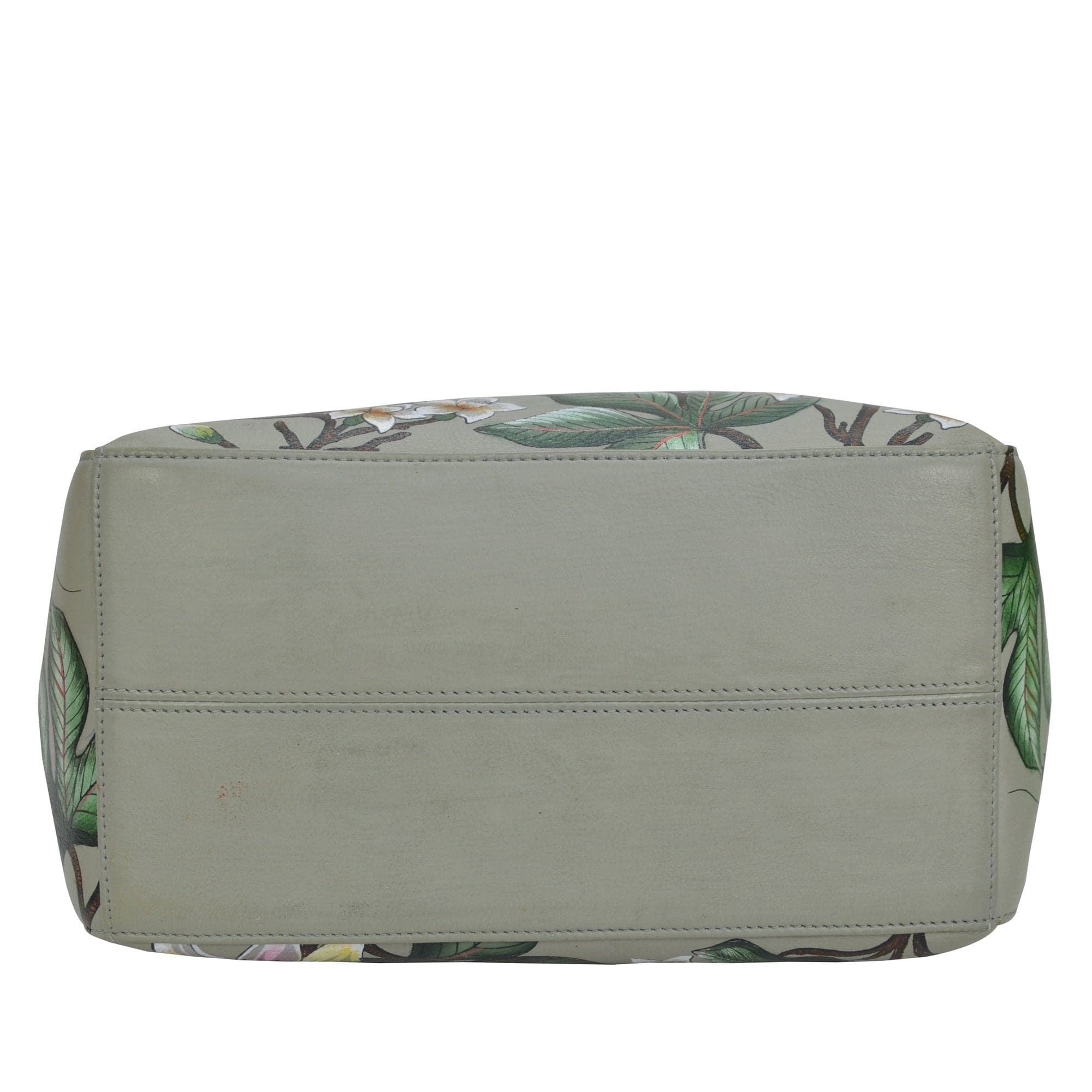 Classic Hobo With Side Pockets - 382 Hand painted original artwork. Genuine leather - floral