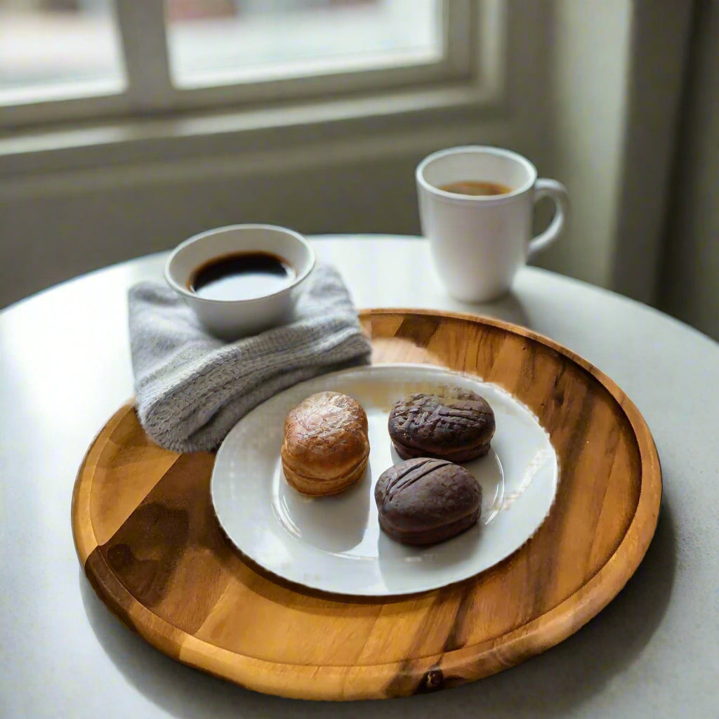 Acacia wood Lazy Susan - 15"