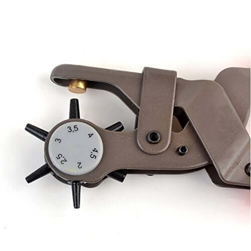eZthings Professional Leather-Craft Punching Tool Revolving Punch Pliers Belt Leather Hole Puncher