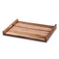 Acacia Wood Large Serving Tray - Solid Bottom