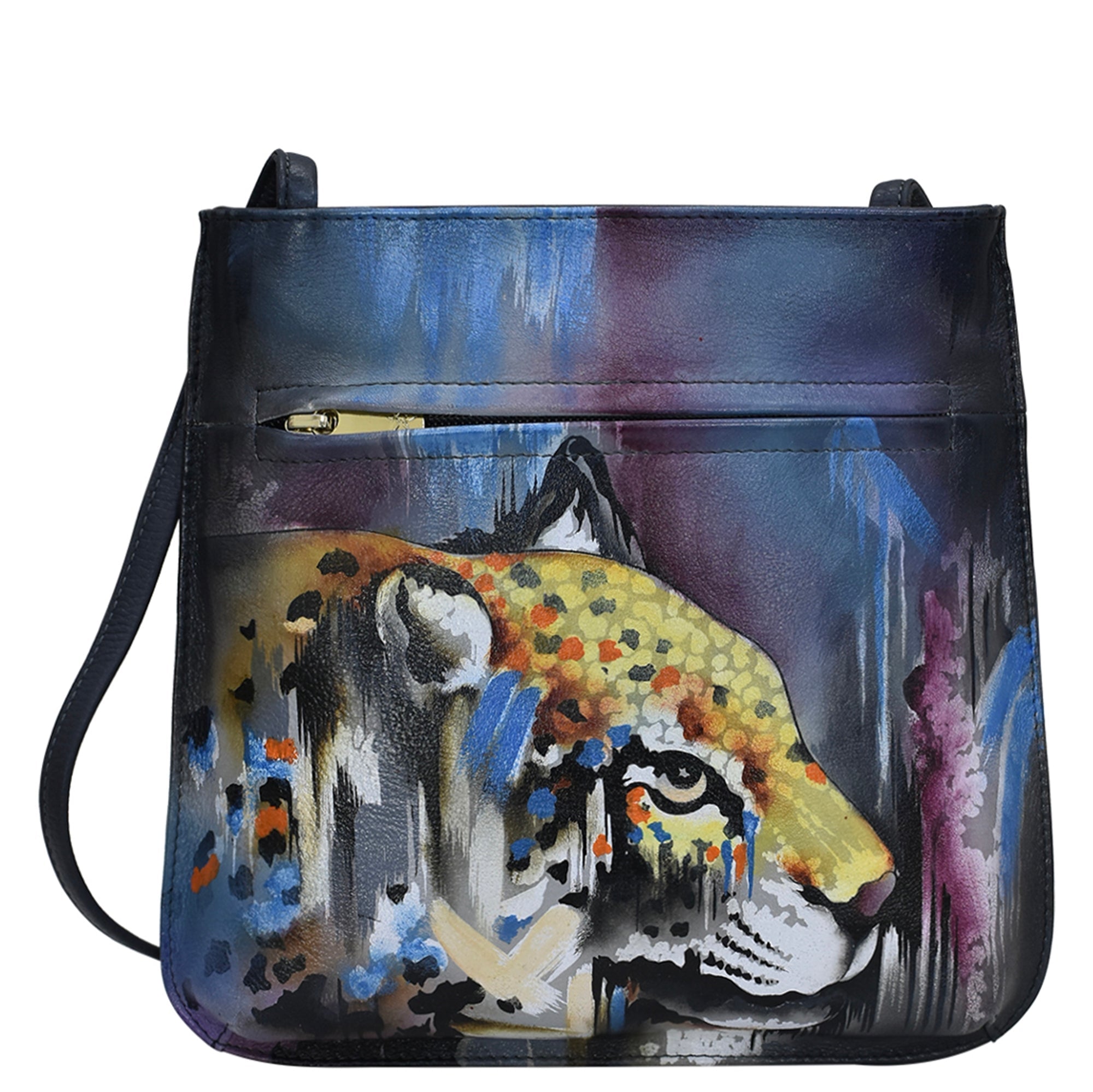 Slim Crossbody With Front Zip - 452