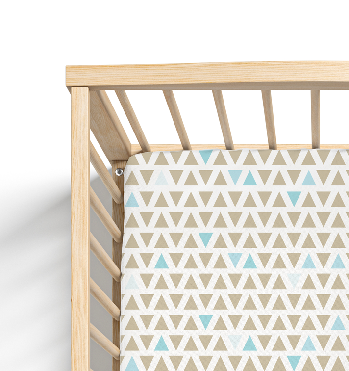 Jersey Knit Polyester Crib Sheet in Every Which Way