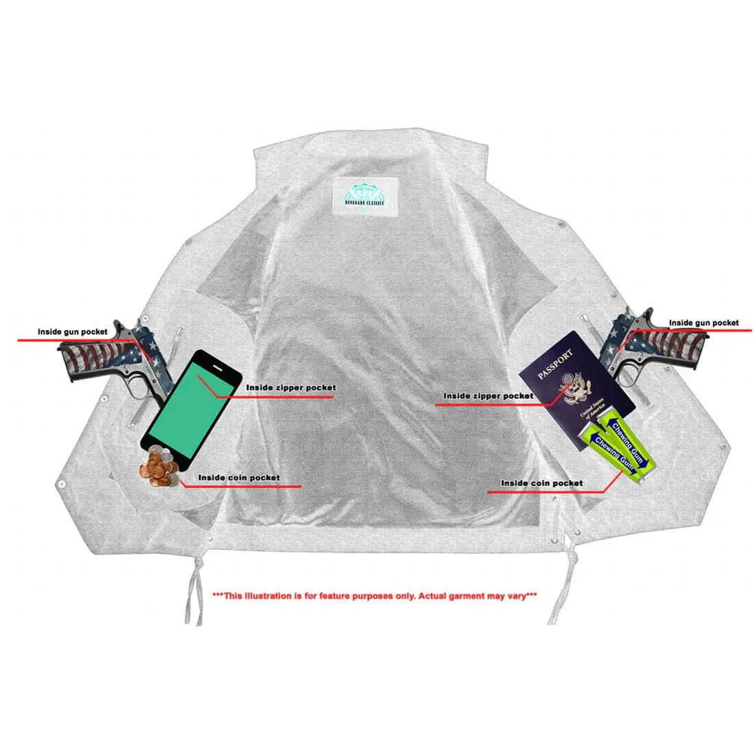 Men's Ten Pocket Denim Utility Vest - TALL