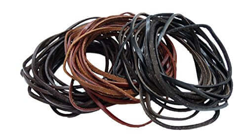 REED Genuine Leather Cord Braiding Lace Strings for Leather Crafts and Jewelry Making of Necklaces Plus Bracelets