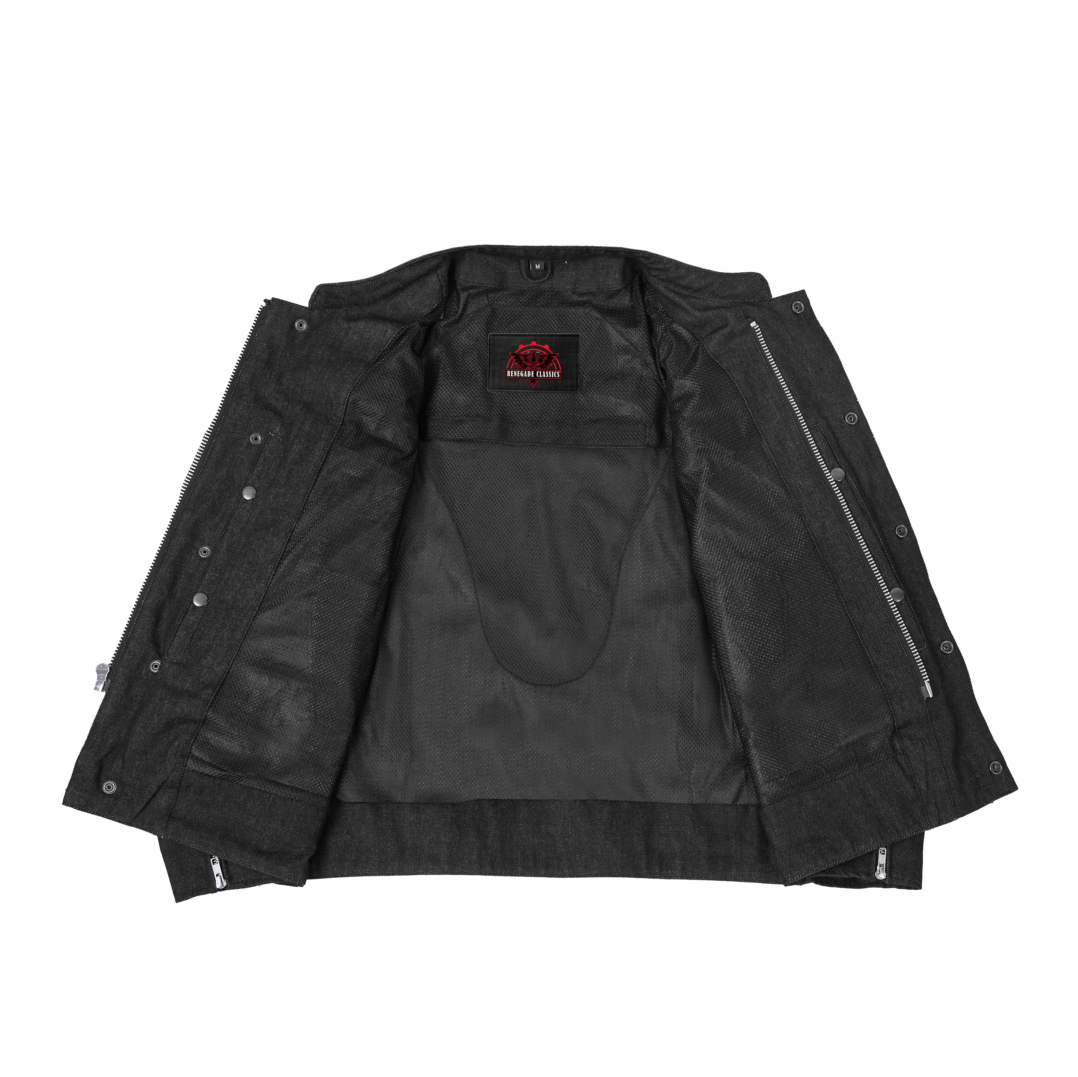 Mens Rough Rub-Off Denim Jacket