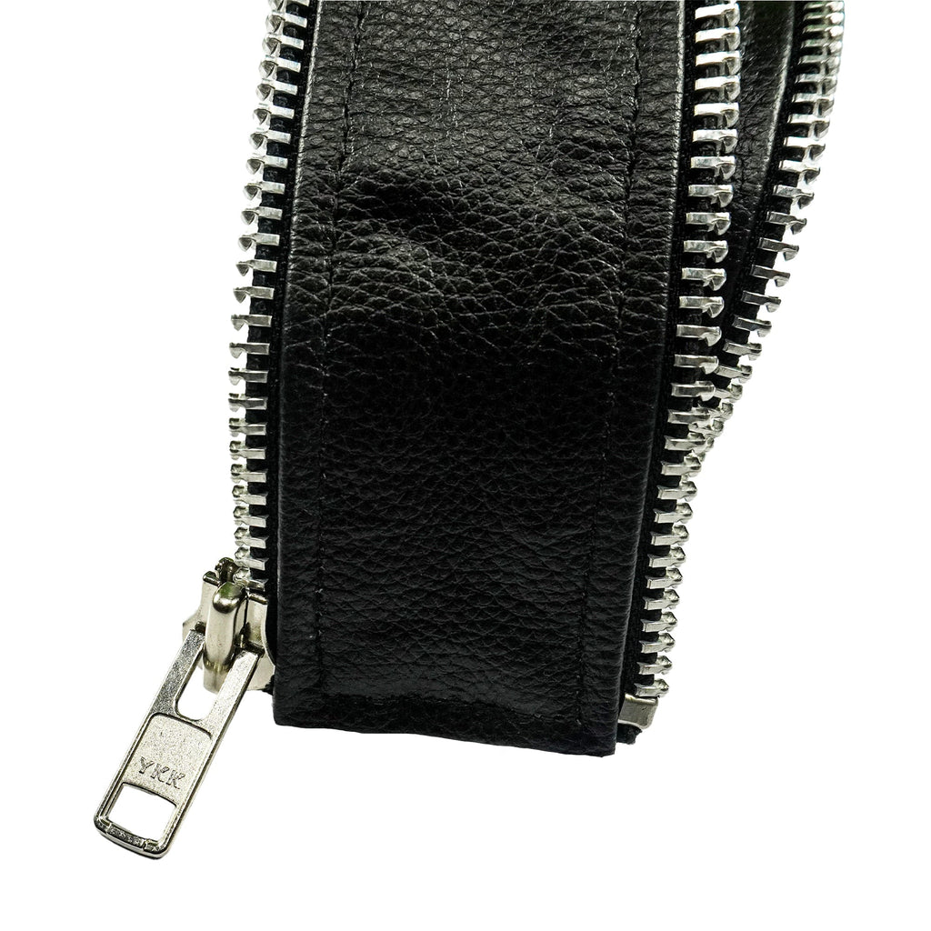 VXP51 Men's Black Universal Vest Expander Panel with Silver Aluminum Zip