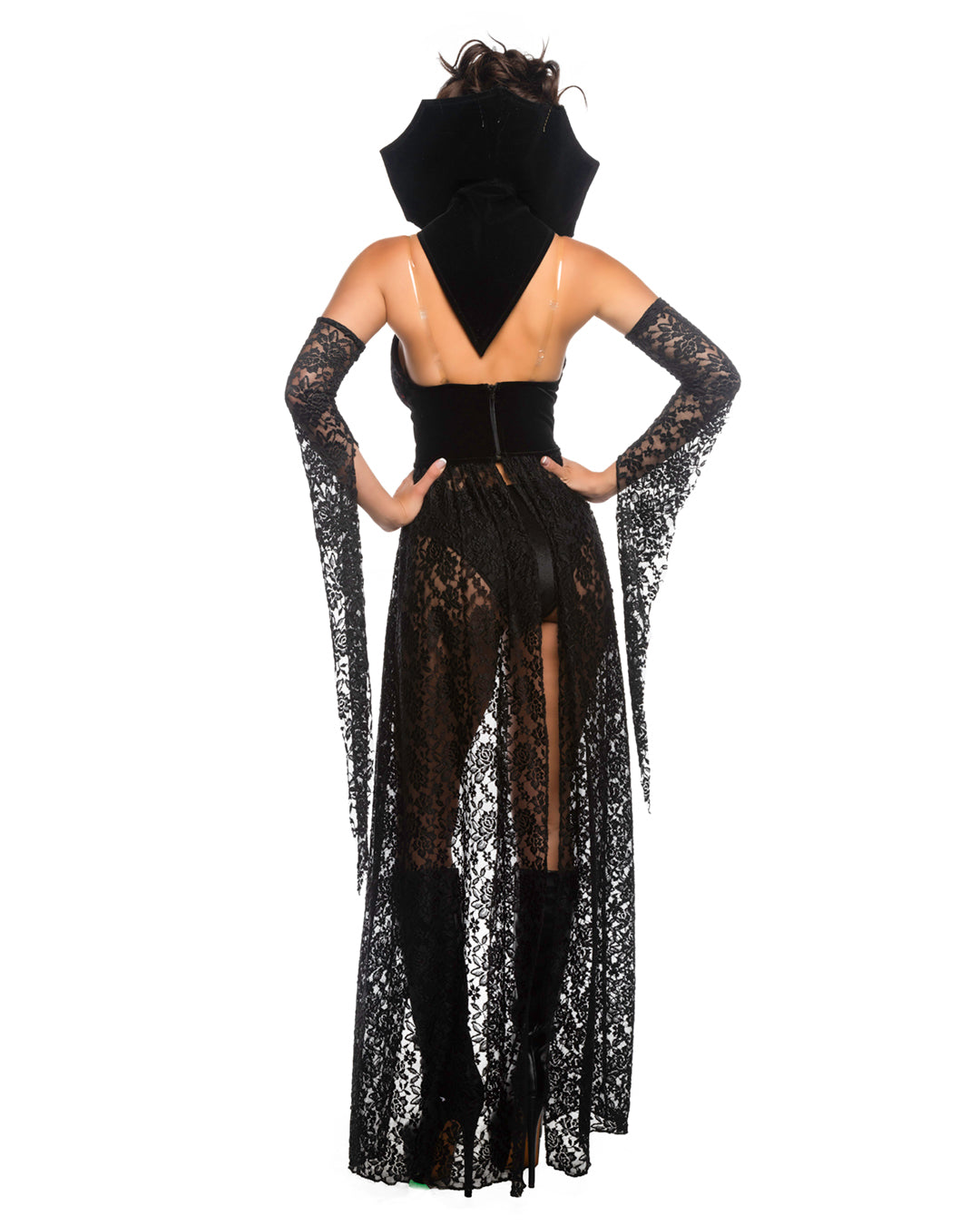 4pc Dark Romance Vampiress Costume  fantasy meets high-fashion edge