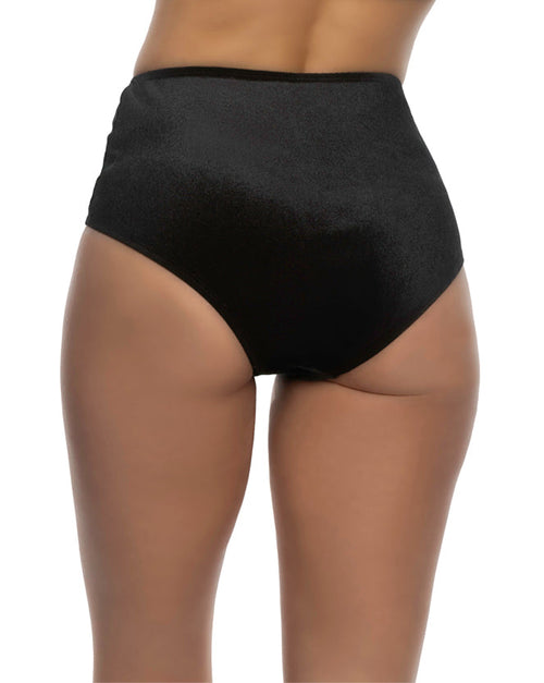 1pc High Waist Cheeky Velvet Shorts