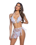 Butterfly & Sequin Tie Skirt