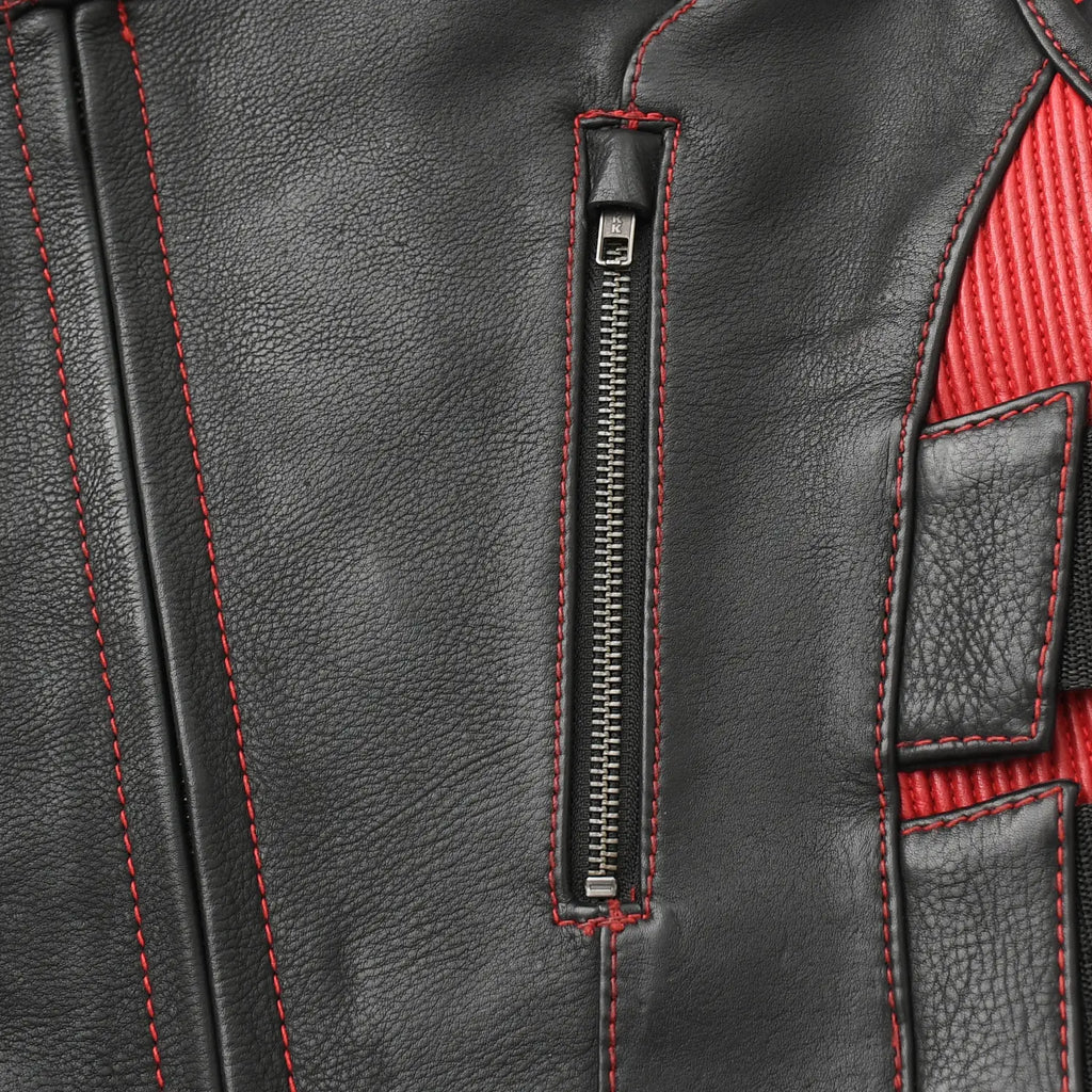 Tactical Emerald Men’s Motorcycle Leather Vest