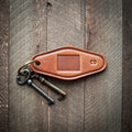 Colorado State Silhouette Leather Keychain Motel Style