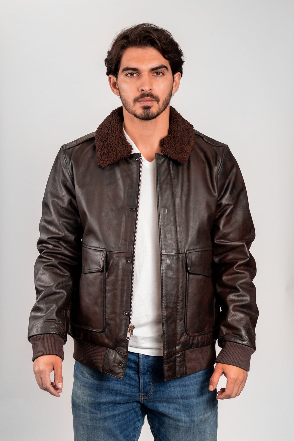 Old World Map Bomber Jacket