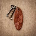 Artisan Leather Keychain Design 04